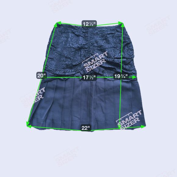 Moschino Cheap & Chic Vintage Lace Bow Pleated Mini Skirt XS Black Whimsigoth - Picture 6 of 7